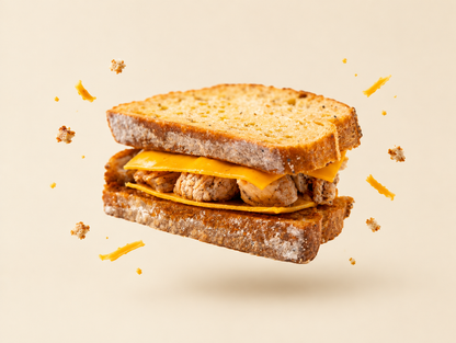 Croque-monsieur poulet et cheddar Maison Gasri