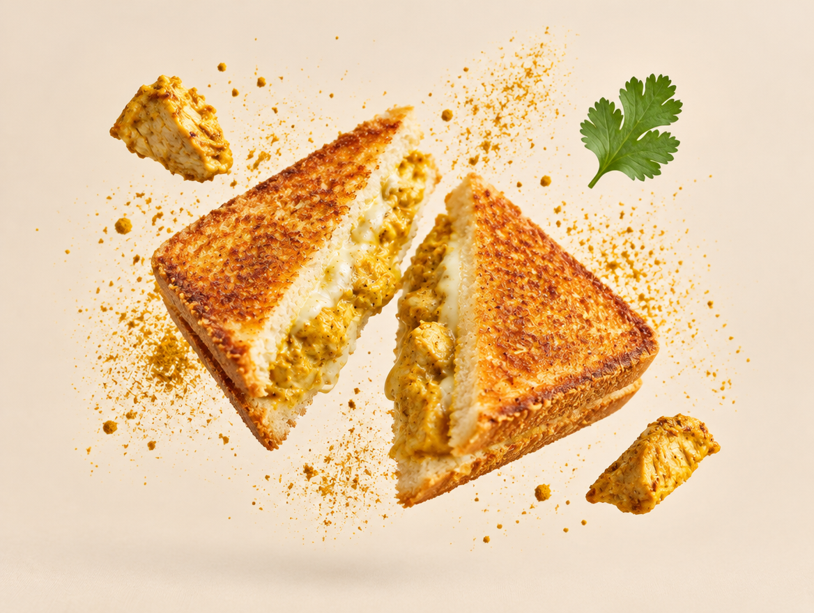 Croque-monsieur poulet & curry, Maison Gasri